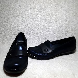 Dansko Olena Loafers Blue Metallic Suede Size 40